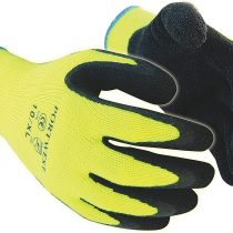 Portwest Thermal Grip Gloves - Latex, Colour: Yellow, Size: XL, A140BKRXL