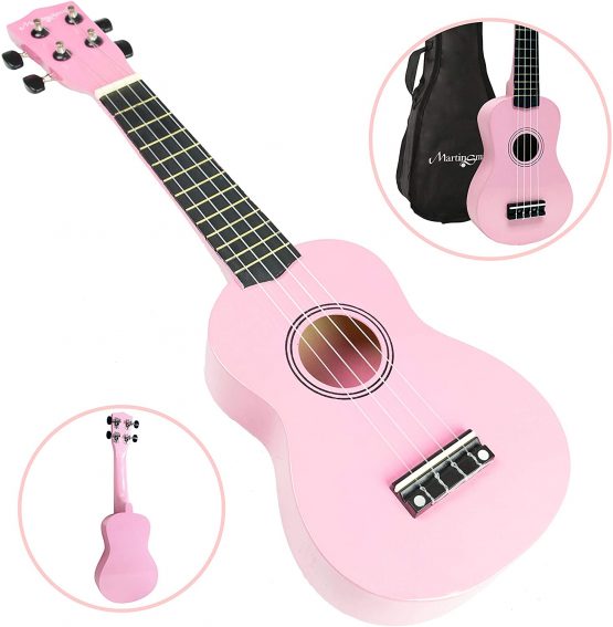 Martin Smith Soprano Ukulele with Ukulele Bag & Chord Book