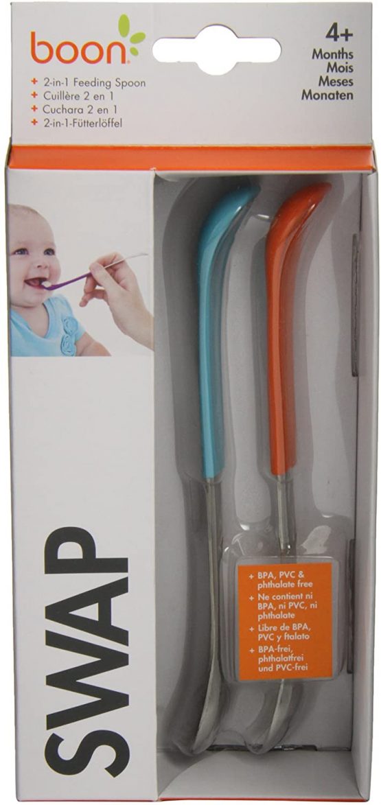 Boon SWAP 2-in-1 Baby Feeding Spoons 2 pack - Image 4