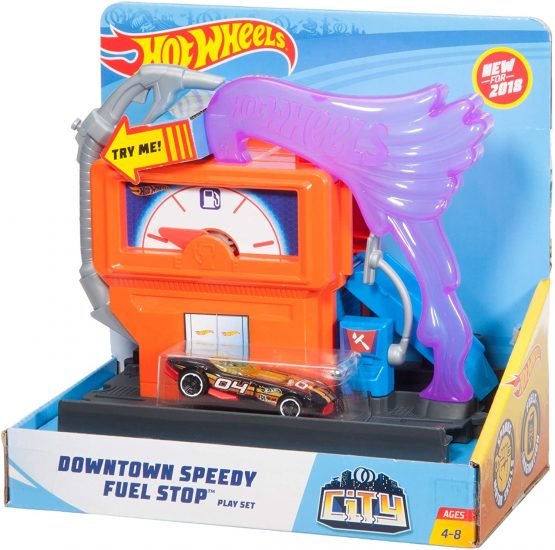 Hot Wheels FMY97 City Downtown Super Fuel Stop Play Set, Multi-Colour - Image 4