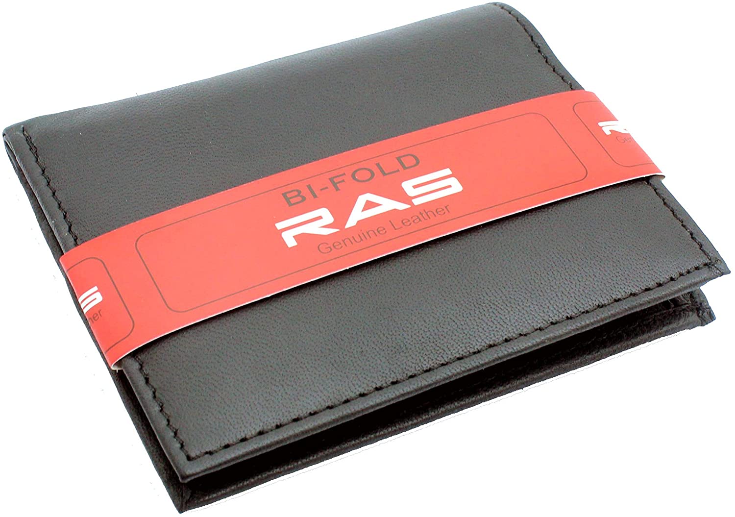 RAS WALLETS Personalised RFID Blocking Leather Wallet, Bifold Design, 8 Card Slots, Slim Profile, Engraved Name (Black) - Image 4