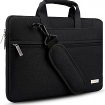HSEOK 17.3 Inch Laptop Shoulder Bag for Most 17.3" Dell Asus HP Lenovo Notebooks, Black