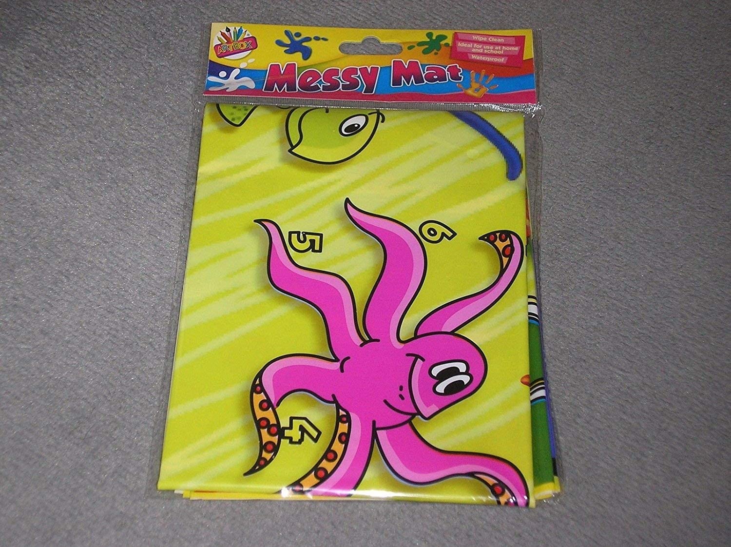Octopus Children's, Kids, Wipe Clean Messy Mats for Boys and Girls Arts and Craft Age 3+ by ARTBOX, Multicolor