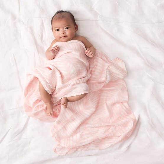 aden + anais silky soft Muslin Swaddle & Receiving Blankets for Baby Girls & Boys, 120x120cm, Ideal Newborn & Infant Swaddling Wrap Set of Bamboo Viscose, Perfect Shower Gifts, 3 Pack, island getaway - Image 4