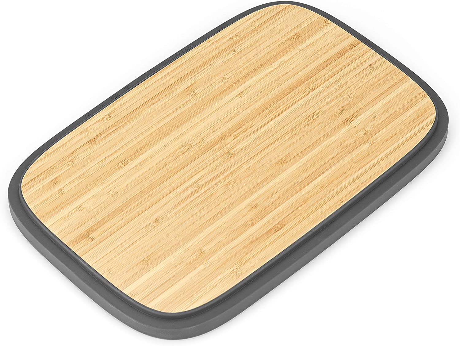 Brabantia Large Bread Bin with Wooden Serving Board and Handle - Dark Grey - Image 4