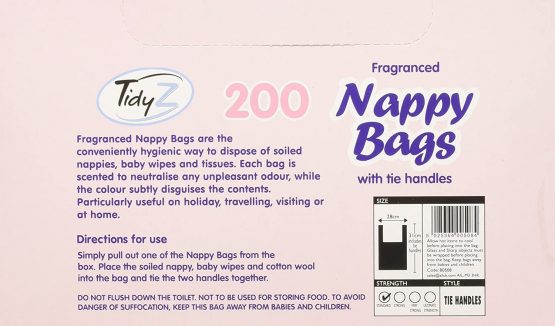 Nappy Bags Fragranced Nappy Bag with Tie Handles - Image 2