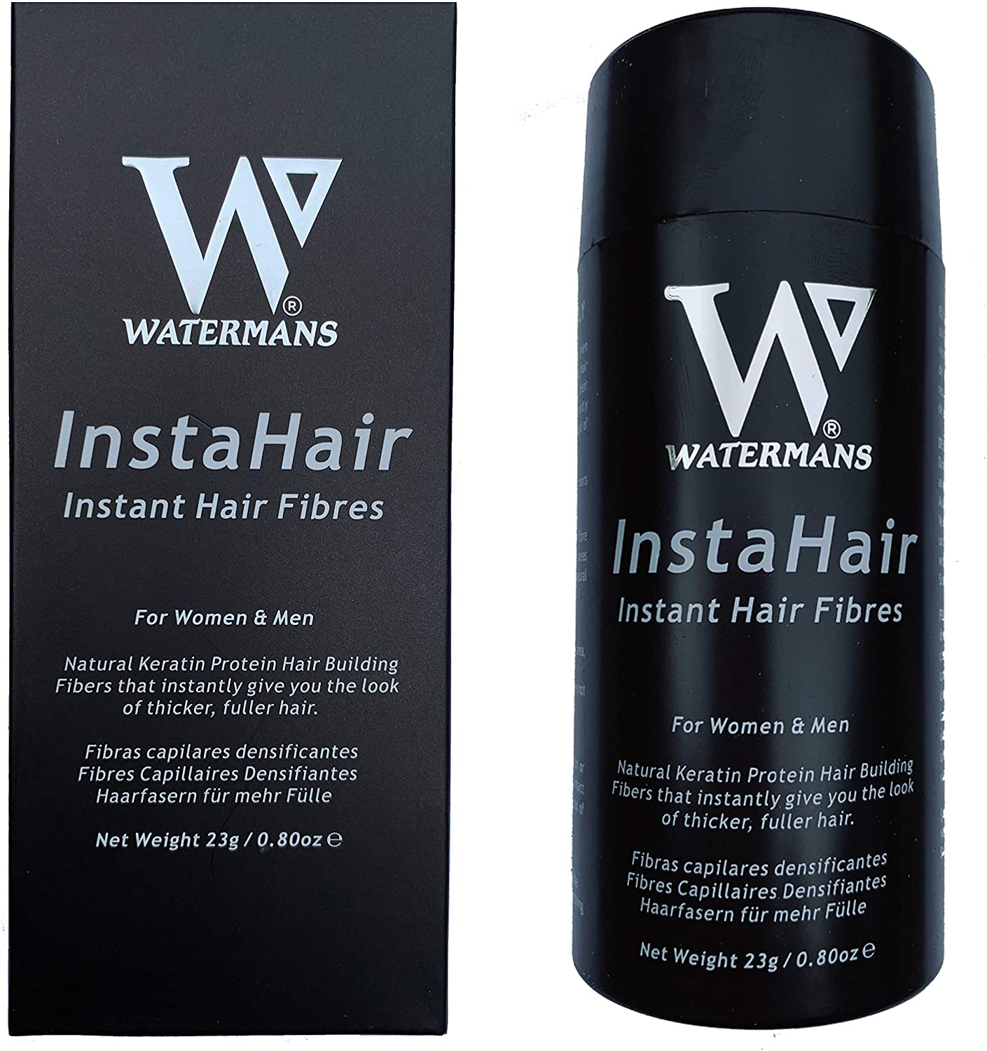 InstaHair Best Hair Building Fibres 23g - Hair Fibers for Men and Women Hair loss concealer, safe to use when using Minoxidil