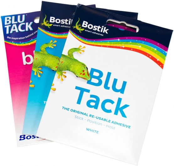 [Pack of 3] Bostik Blu Tack 48g Packs Reusable Adhesive Sticky Putty