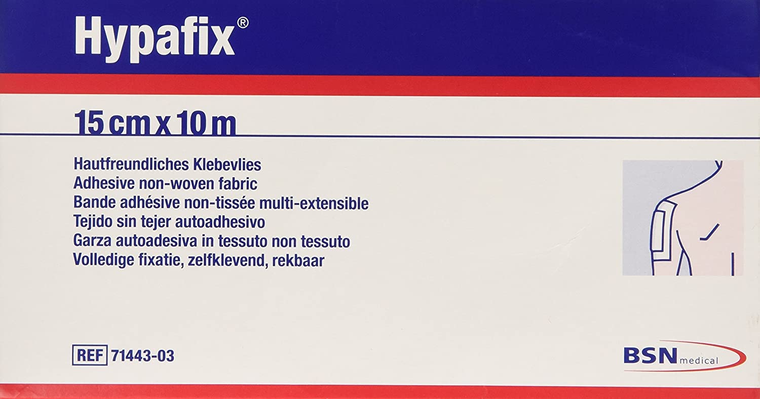 Hypafix Wide-Area Fixation, 15 cm x 10 m, 1 Roll, White, 15 cm x 10 m (1 Roll)