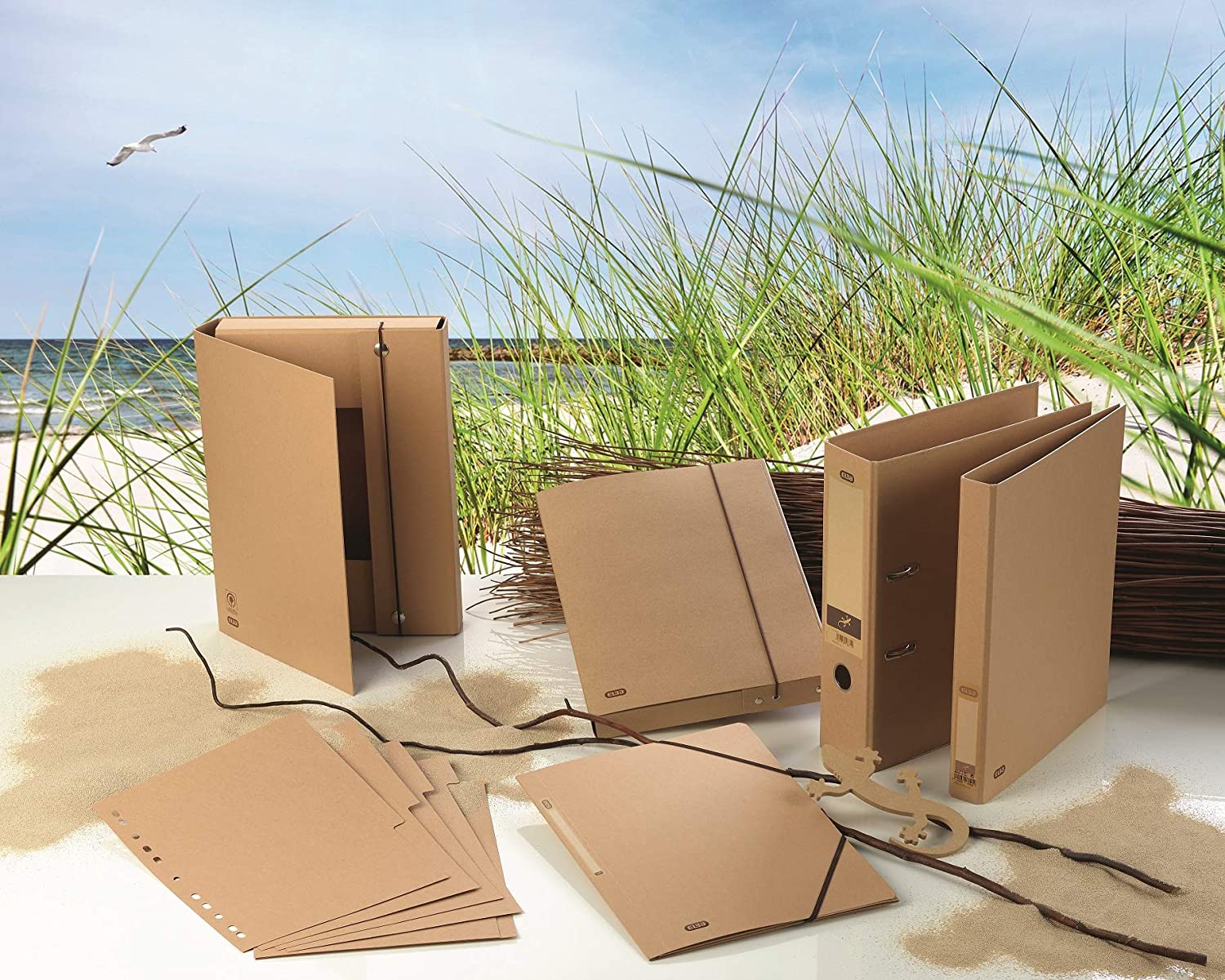 Elba Touareg Suspension File Cardboard Brown 6pièce Divider - Divider (Brown (S), Cardboard, A4, 210 mm x 297 mm 120 g) - Image 4