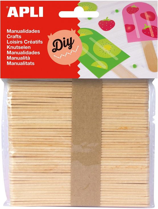Apli Natural Wood Crafting Stick (Pack of 50)