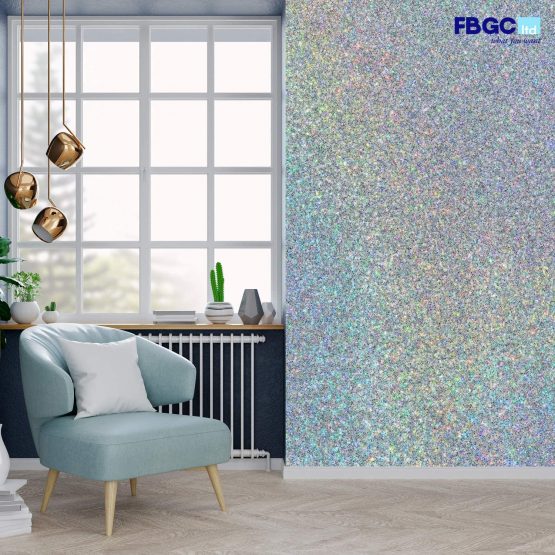 Glitter for Paint [150g] Holographic Silver with 2 x Buffing Pads