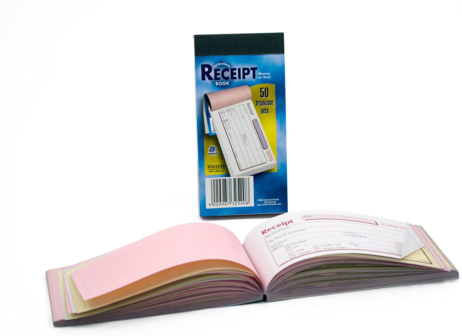 Pukka Pad, NCR Triplicate Receipt Book 69 x 140mm Pack of 5