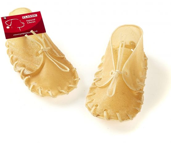 Classic Pet Products Rawhide Laced Shoe for Dogs, 125 mm, Pack of 10 - Image 2