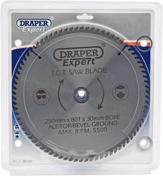 Draper 09489 TCT Saw Blade 250 x 30mm 80-Tooth