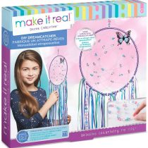Make It Real – DIY Dreamcatcher.  Make Your Own Dream Catcher Arts and Crafts Kit for Tween Girls.  Includes Dream Catcher Hoop, Strings and Ribbons, Beads, Butterfly Pin and More