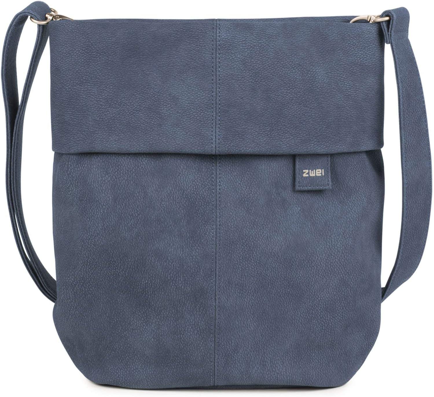 Zwei MADEMOISELLE.M m12 Handbag Black, Nubuck blue, One Size