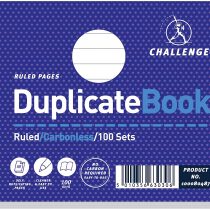 Challenge 105 x 130 mm Duplicate Book, Carbonless, 100 Pages, Set of 1