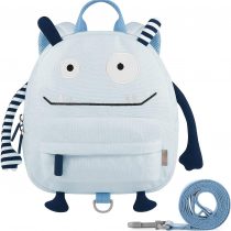 GAGAKU Mini Backpack for Baby Boys 3D Cute Cartoon Preschool Backpack with Anti-Lost Harness Leash - Blue