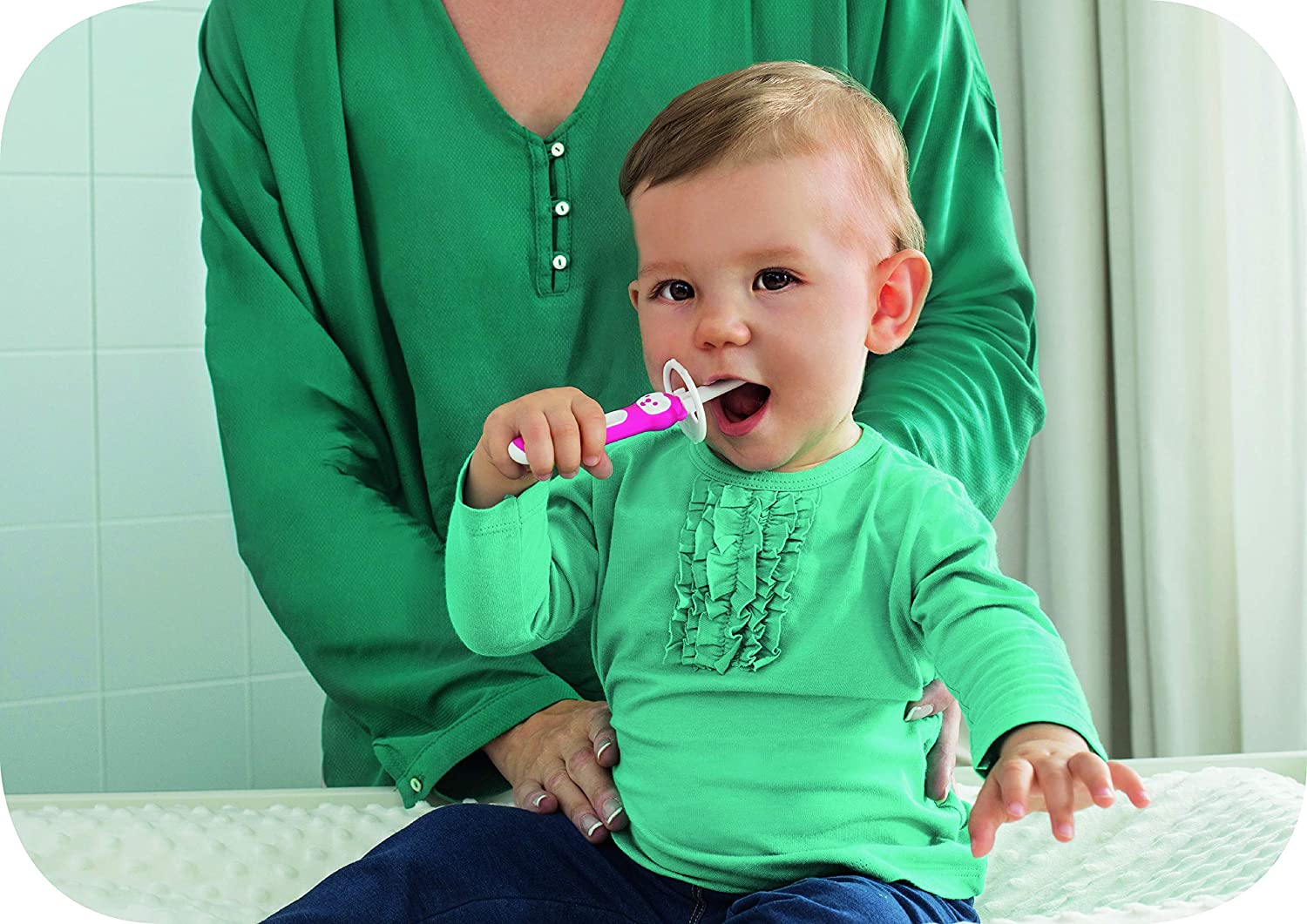MAM Baby's Brush, Pink, 1 count (Pack of 2) - Image 2