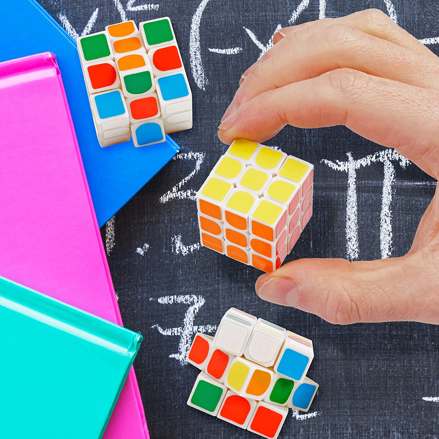 THE TWIDDLERS 30 Mini Puzzle Speed Cube Fidget Toys, 3x3 - Image 3
