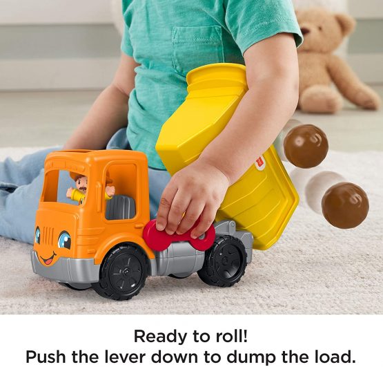 Fisher Price Little People Work Together Dump Truck Musical Toddler Toy GKR56 - Image 3