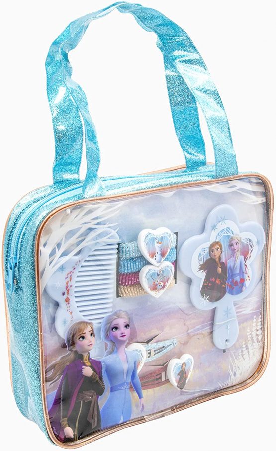 Disney Frozen II Set Hair Accessories in PVC Glitter Bag, 19 x 4 x16 cm
