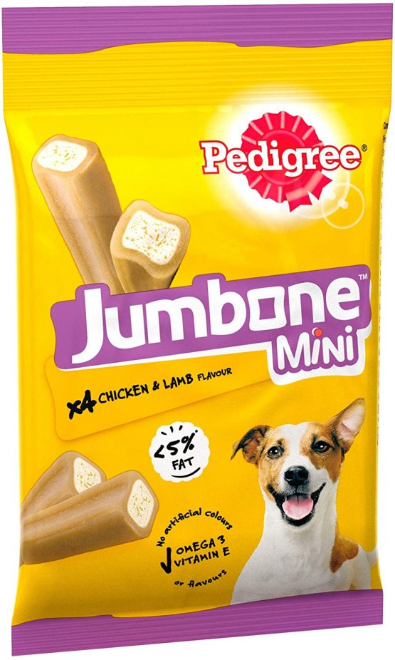 Pedigree Jumbone - Small Dog Treats with Chicken and Lamb Flavour, 1.28 kg (Pack of 8)