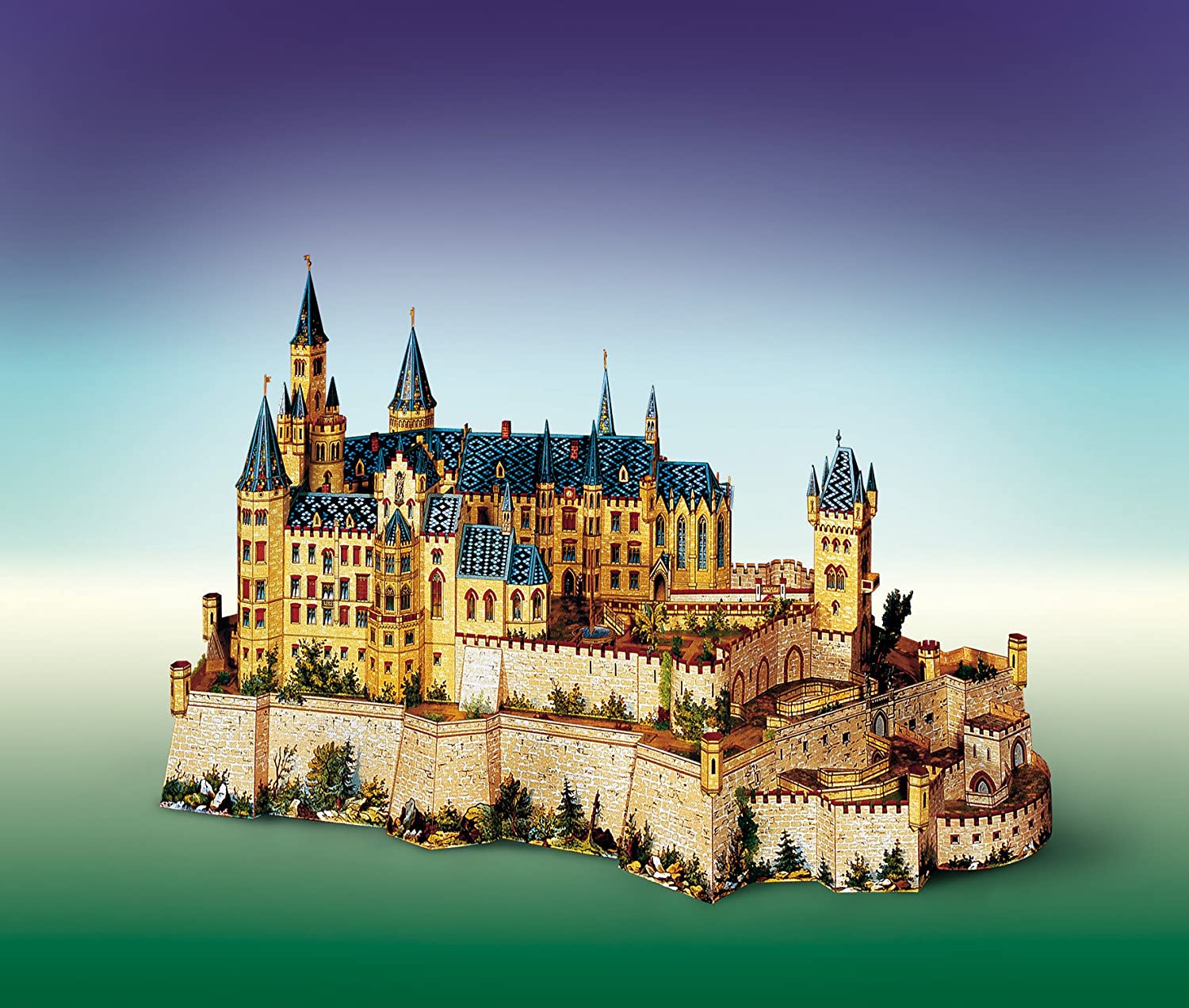 Aue-Verlag 66 x 36 x 34 cm Hohenzollern Castle Germany Model Kit, Multi-colour - Image 2