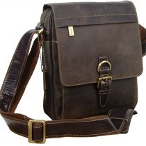 VISCONTI - Cross Body Organiser Bag - Genuine Leather - Flap Over Shoulder Messenger Bag - iPad/Kindle -16011 - LINK