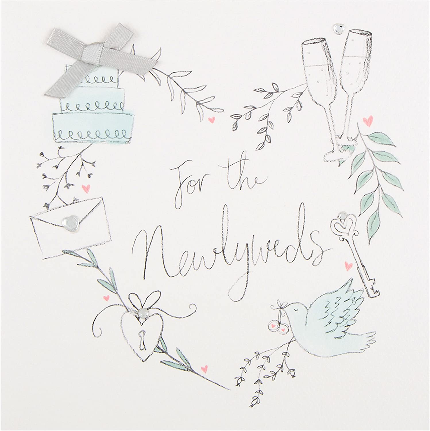 Hallmark 25489048 Wedding Card "The Newlyweds" - Medium
