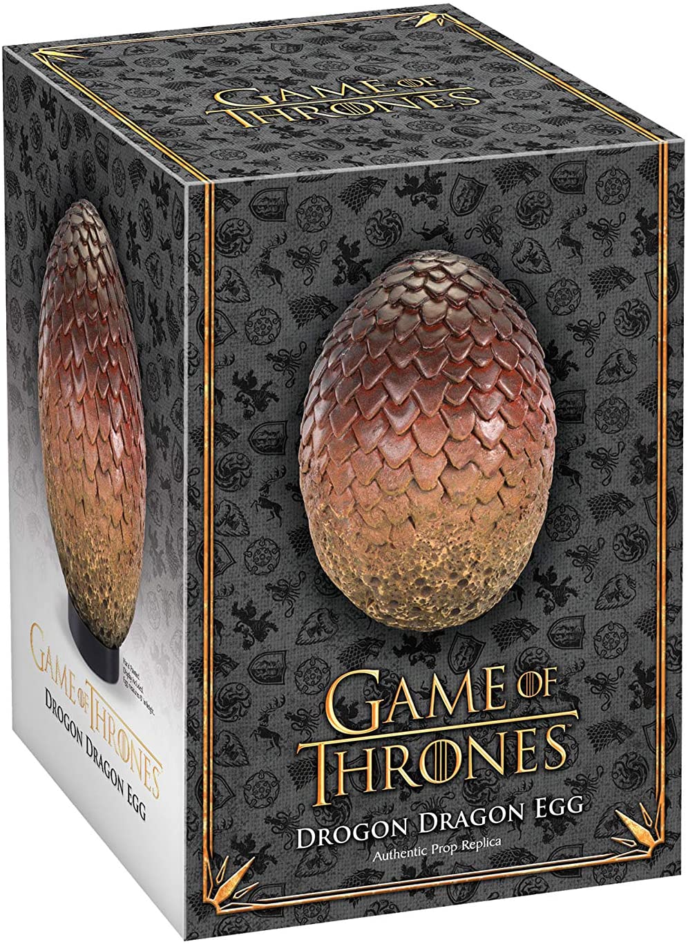 The Noble Collection Game Of Thrones Drogon Egg, 11in (28cm) Hand Painted Dragon Egg - Image 2