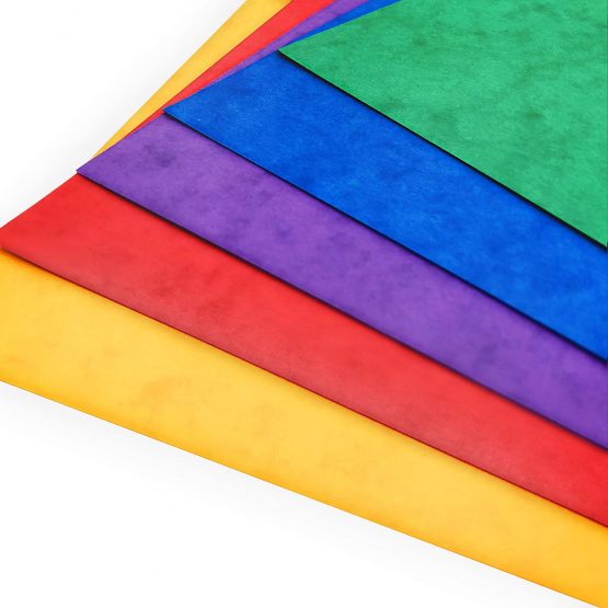 Clairefontaine A4 Mottled Coloured Card Pressboard - Premium Quality - 265gsm - 5 Colours - 50 Sheets - Image 2