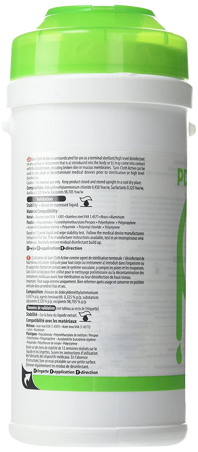 Sani-Cloth Unxp00190 Active Non-Alcoholic Towels, White, 200 Pieces, 1 count (Pack of 200) - Image 4