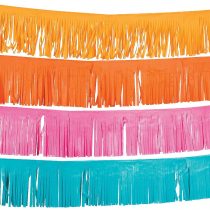 Fun Express Paper Fiesta Fringe Garland - Party Supplies, 39'