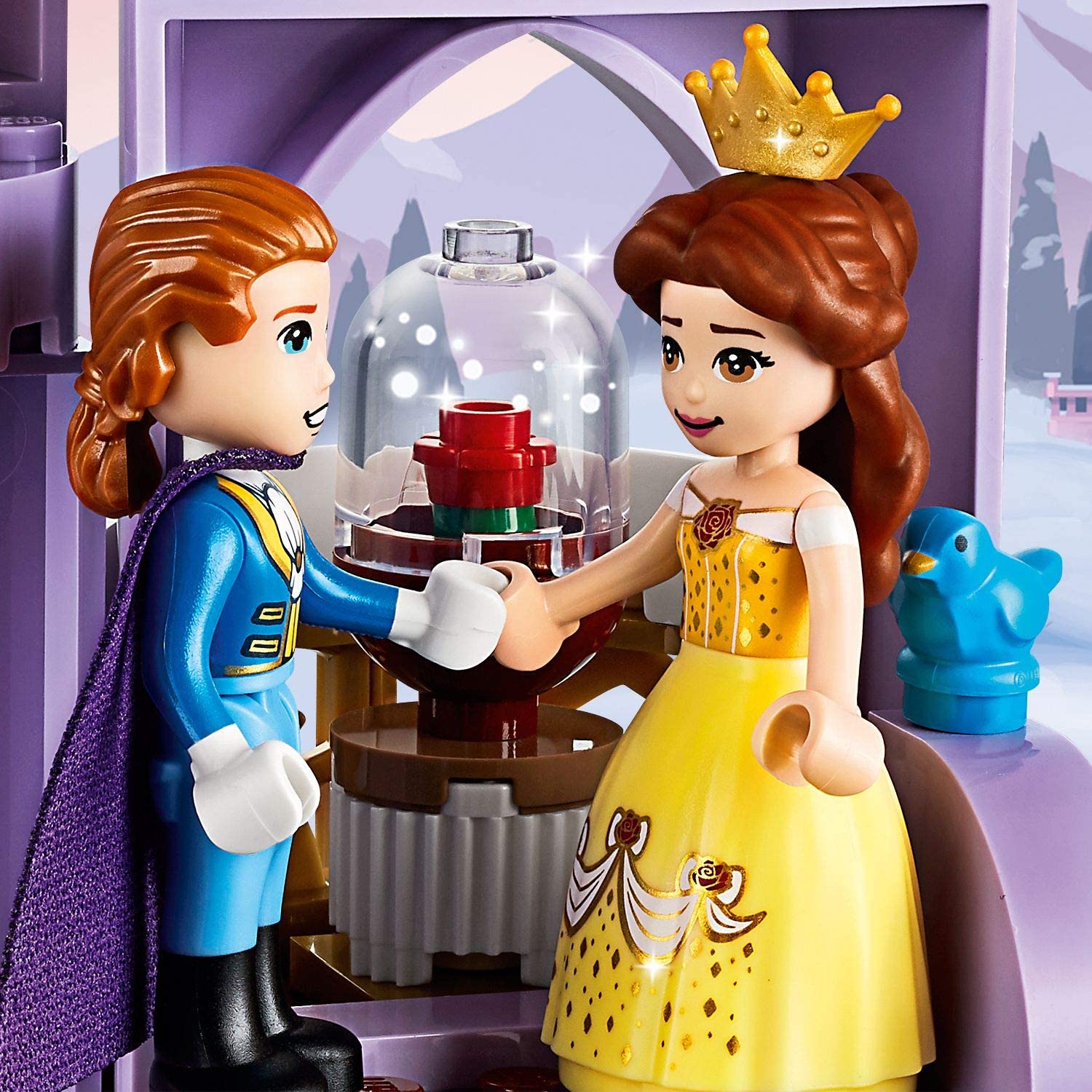 LEGO 43180 Disney Princess Belle’s Castle Winter Celebration, Multicolored - Image 3