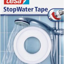 tesa UK 56220-00000-00 Stop Water Tape PTFE Plumbing Repair Tape, 12 m x 12 mm - White