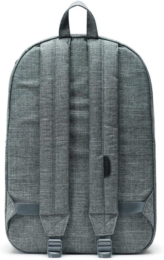 Herschel Heritage Rucksack, 46 cm, 21.5 L, Grey/Black - Image 4