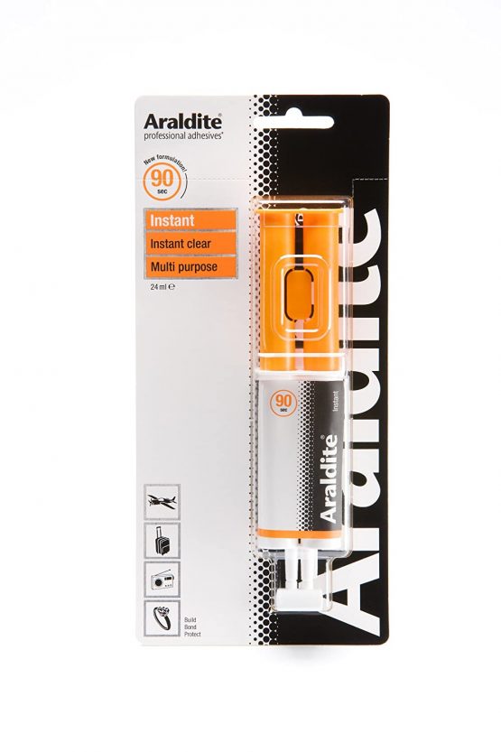 Araldite ARA-400012 Instant Syringe Epoxy, 24 ml