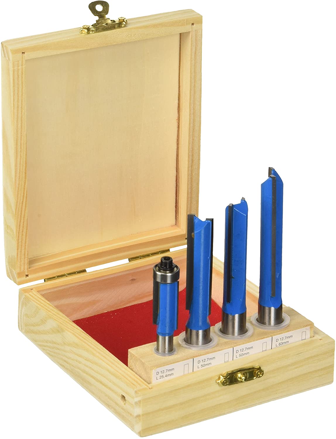 Silverline 250589 Kitchen Router Bit Set 4pce 12 and 8 mm, 12 & 8mm