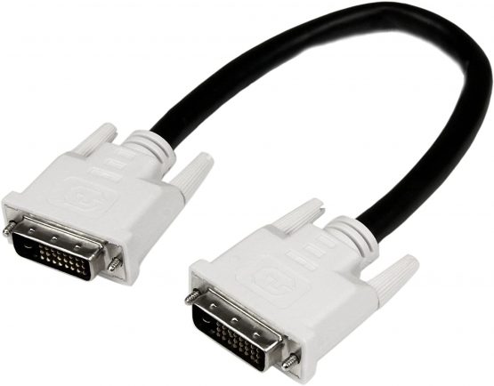 StarTech Dual Link DVI Cable - 1 ft - Male to Male - 2560x1600 - DVI-D Cable - Computer Monitor Cable - DVI Cord - Video Cable (DVIDDMM1)