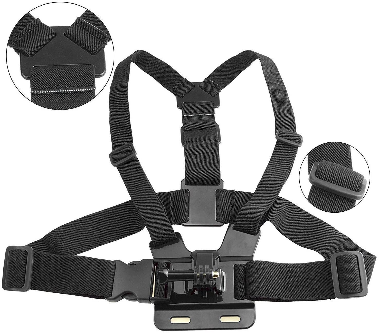 Eyeon Chest Strap Mount Chesty Chest Harness Chest Belt with J Hook and Screw for GoPro Hero 7/6/5/4/3, Hero 2018, Xiaomi YI - Image 2