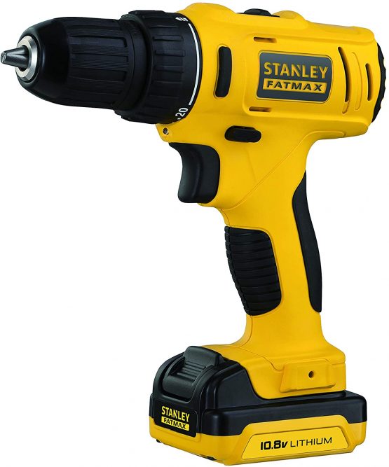 STANLEY FMC011S2-QW Taladro Atornillador 10,8V 26Nm con 2 baterías 1,5Ah