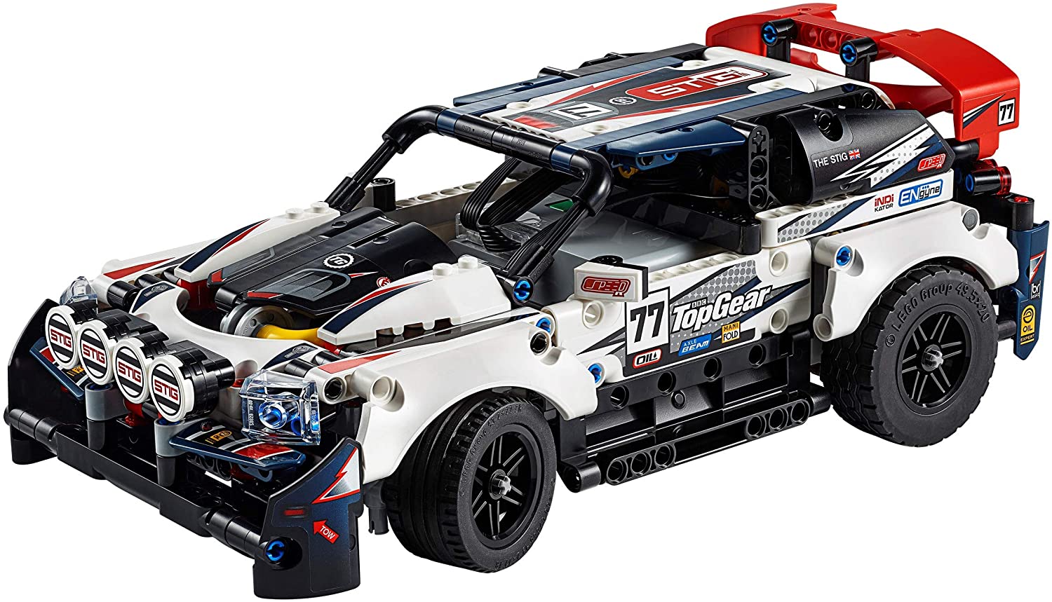 LEGO 42109 Technic CONTROL+ App-Controlled Top Gear Rally Car Model Building Set, RC Racing Car Toy, Multicolored, Unique waist - Image 3