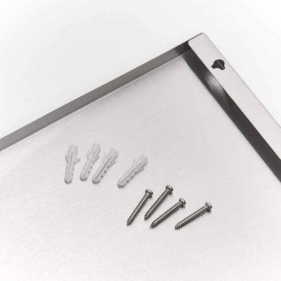 Zeller 11120 Magnetic Board, Stainless-Steel, Silver, 40 x 60 cm - Image 4