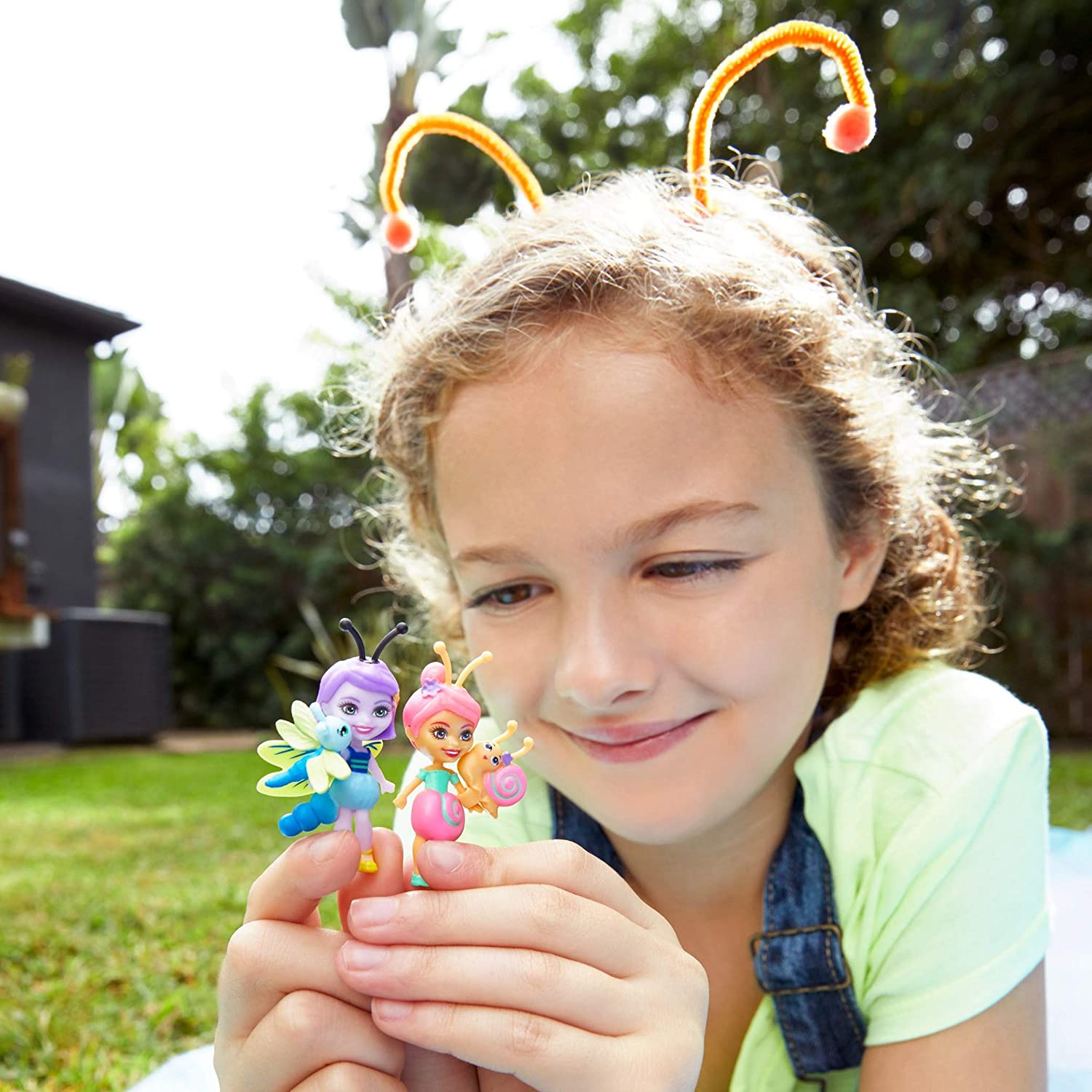 Mattel Enchantimals - Bug Buddies - SAXON Snail & Dawdle + DARA Dragonfly & Swift (FXM89), Multicoloured, Small - Image 3