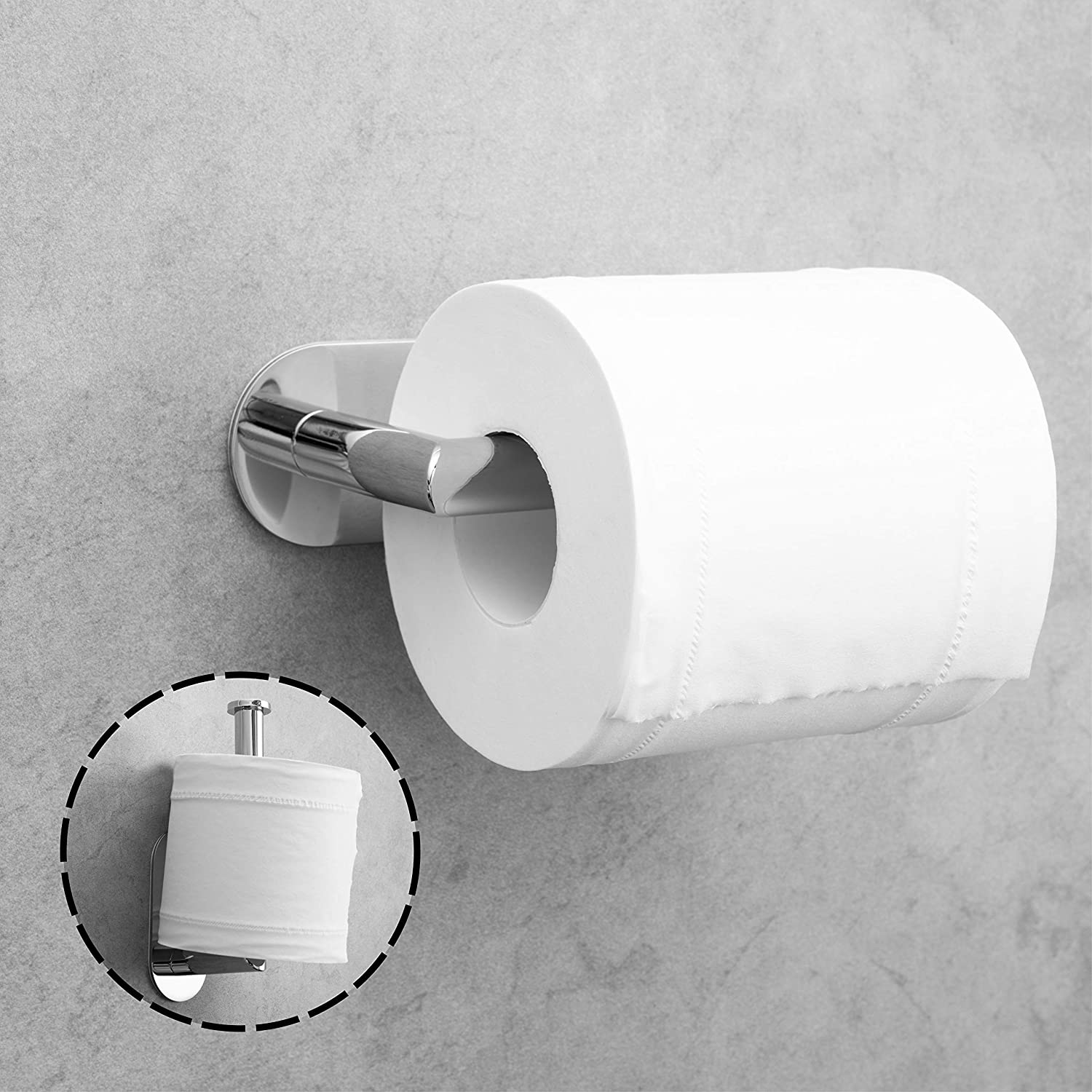 HITSLAM Toilet Roll Holder Wall Mounted - Image 2