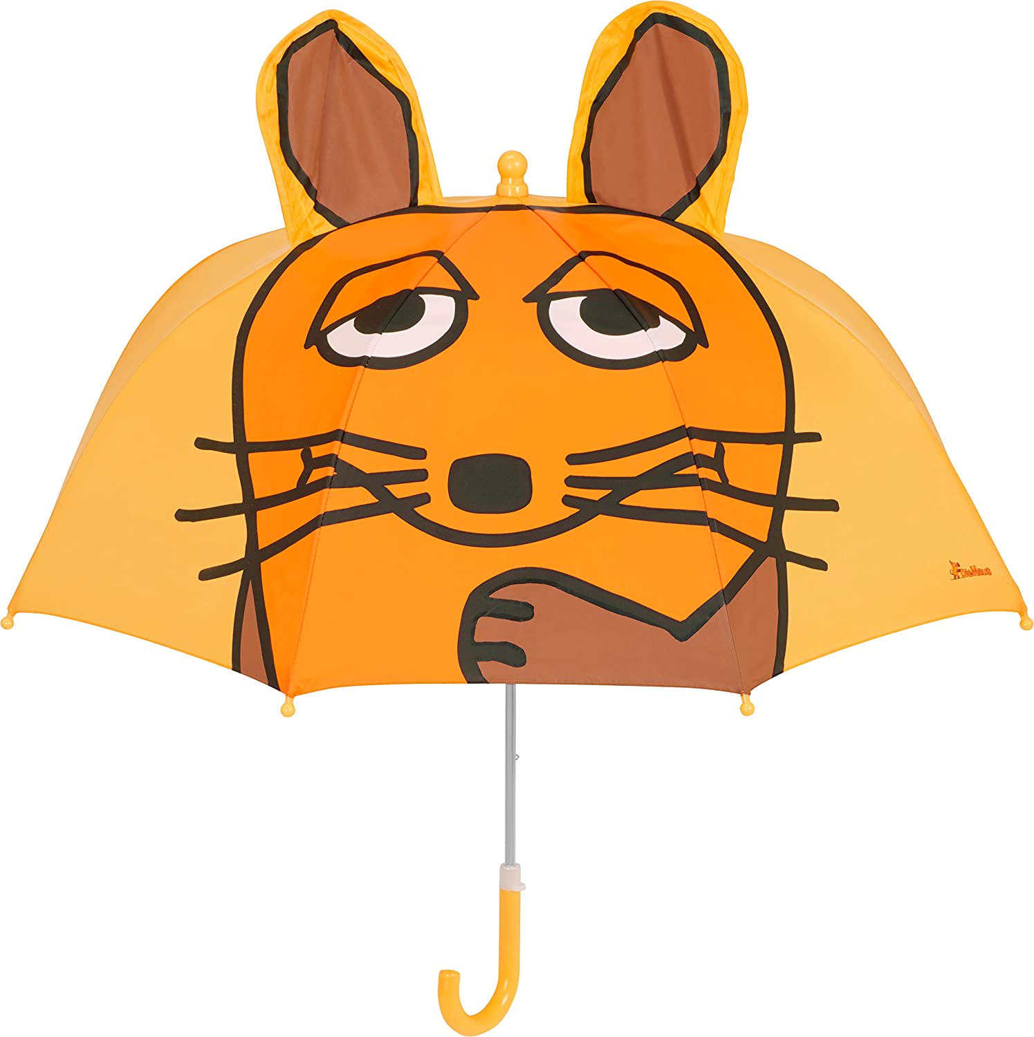 Playshoes Unisex Kids 3D umbrella THE MOUSE 448510, 12 - Yellow, One size, yellow 3D The Mouse, original