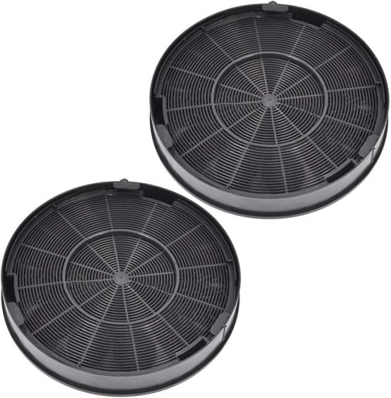 SPARES2GO Anti-Odour Charcoal Carbon Filters for Rangemaster Cooker Hood Vent (200 x 28 mm, Pack of 2) - Image 2