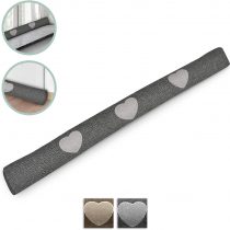 Beautissu Draught Excluder 90cm Tuuli - 1kg Heavy Door Draft Stopper as Wind Stopper for Door and Windows - Long Draft Excluder Cushion Home Door Sausage in Anthracite